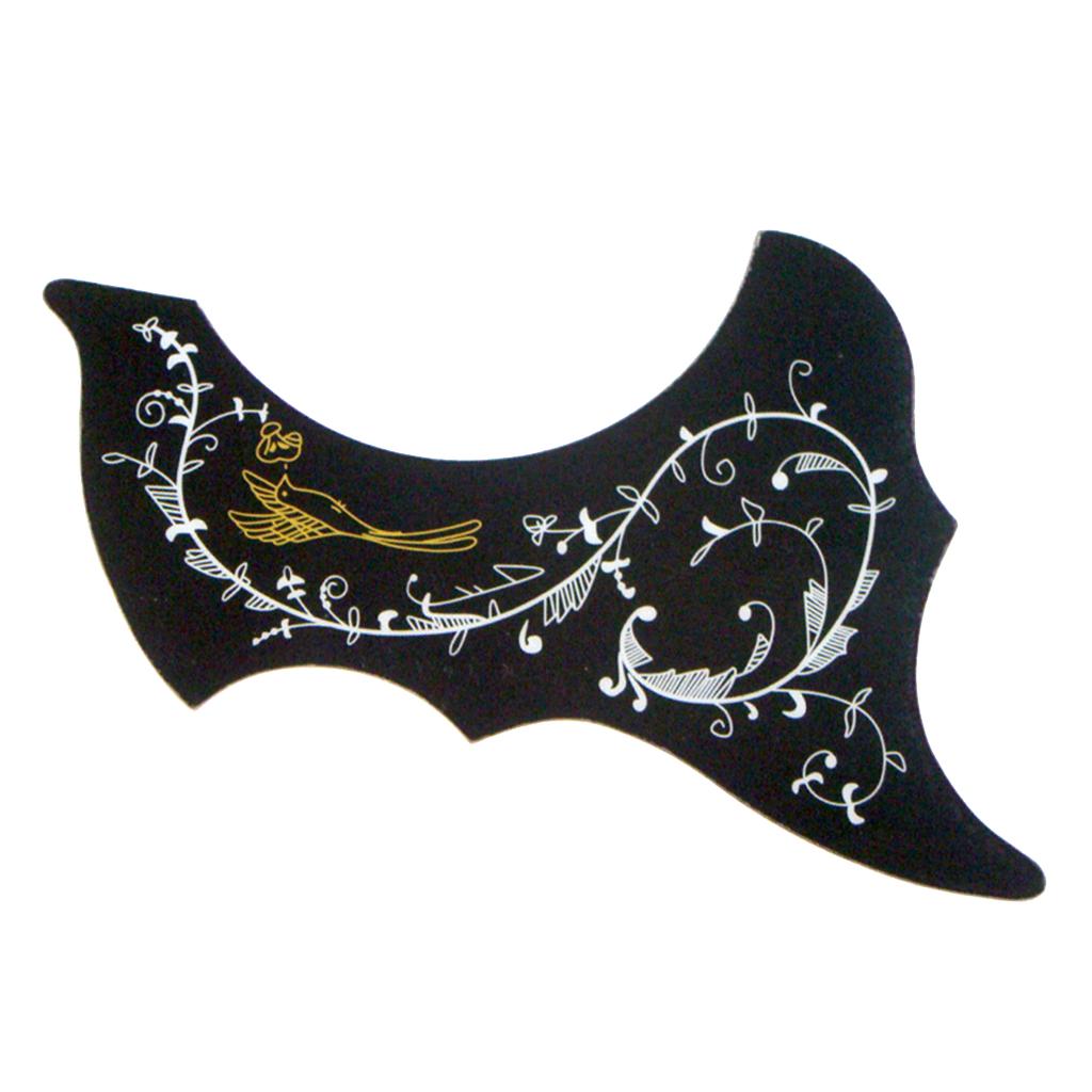 Maxbell Left Handed 40/41'' Folk Guitar Pickguard Anti Scratch Plate Black