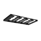 Maxbell Wine Glasses Holder Stainless Steel Hanger Under Cabinet Bar Storage Rack Black