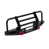 Max 1/10 Metal Front Bumper with LED Light for Traxxas TRX4 Axial Scx10 RC Car