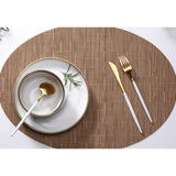 Max 2X Placemat Kitchen Table Placemat Washable Table Mat Light Brown - Aladdin Shoppers