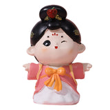 Maxbell Cute Girl Figurine Resin Gift Miniature Small Figure for Office Bedroom Home Style C