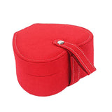 Maxbell Heart Velvet Jewelry Storage Box Ring Pendant Display Storage Case Red