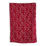 Max Embroidery Cotton Tablecloth Dining Table Cloth Cover Wine Red 140x140cm