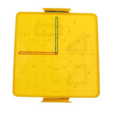 Maxbell Plastic Nail Board Plate Preschool Mathematics Teaching Tool Kids Toy Yellow