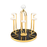 Maxbell Mug Holder Stylish Iron Showcase Cup Rack for Coffee Mugs Carafes Glass Cups