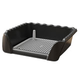 Maxbell Dog Toilet Portable Dog Training Potty Tray for Small Animals Indoor Outdoor Black
