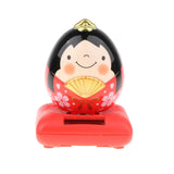 Maxbell Cute Solar Powered Swinging Praying Doll Bobbling Toy Auto Home Decor #F