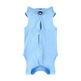 Maxbell Cat Recovery Suit Outfits Prevent Licking Pets Clothes for After Spay Kitten Blue S