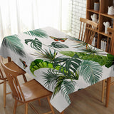 Max Tropical Plants Crane Printed Tablecloths Waterproof Polyester 140*260CM D