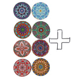 Maxbell 8x DIY Diamond Painting Coaster Tool Mandala for Beginners Dining Room Kids