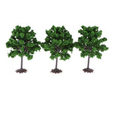 Max 3Pcs Greenery Tree Model Layout Diorama Landscape Building DIY Accessories