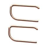 Maxbell Trendy Mini Bar Stud Earrings Full Strip Staples Staples Studs for Women Men  Rose Aureate