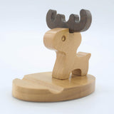 Maxbell Solid Wood Animal Moible Phone Holder Desk Stand Holder for Phone Tablets b