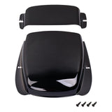 Max Metal JB Jazz Bass Guitar Bridge&Pickup Cover for Electric Bass Black