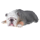 Maxbell Simulation Animal Model Figure Toy Home Decor Sleepy American Bully Pitbull