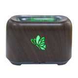 Maxbell Flame Essential Oil Diffuser Scent Diffuser Quiet for Home Office Yoga Dark wood Grain