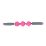 Maxbell Spiky Ball Trigger Point Muscle Stick Roller Massage Wand Rolling Pink