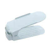 Maxbell Shoes Shelf Rack Shoe Slots Organizer Double Layer for Clothing Store Closet Blue
