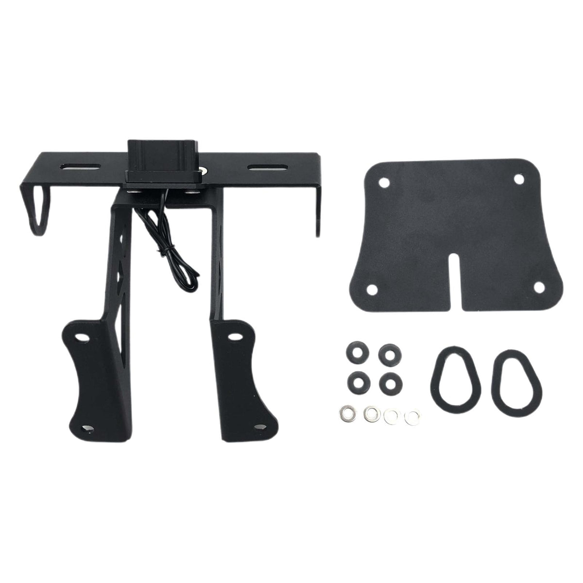 Maxbell Rear License Plate Mount Holder Bracket with Lamp for Yamaha R25 R3