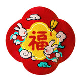 Maxbell Chinese New Year Rabbit Pillow Cover for Spring Festival Decoration Style D