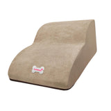 Maxbell Dog Stairs Ramps for Small Dogs and Cats Portable Non Slip Bottom Pet Ladder Khaki