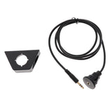 Max Car Boat Motorcycle Dash Mount 3.5mm Male to Female AUX Audio Cable 1 Meter