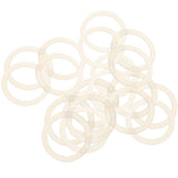 Maxbell 20 pieces Clear Silicone Baby Pacifier Ring Holder Napkin Adapter