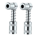 Maxbell 2 Pieces 90 Degree Grease Coupler Adapter 3 Jaw Angle Grease Fitting Tool