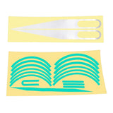 Maxbell Electric Scooter Reflective Stickers Safety Set Warning Wheel Green White