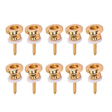 Maxbell Strap Buttons Locks Head Strap Round Head Knobs for Guitar Accessory Gold