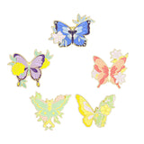 Maxbell Cartoon Butterfly Brooches Metal Trendy Lapel Pin for Holidays Bags Gift