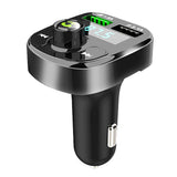 Maxbell Car Bluetooth FM Transmitter MP3 Music Player Dual USB Fast Charging Knob