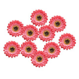 Max 10xArtificial Fabric Daisy Flower Head DIY Craft Project Dia 8cm Red