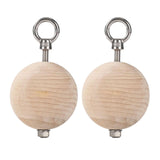 Maxbell Pull up Ball Climbing Hand Grip Handle Wooden for Workout Kettlebell Barbell