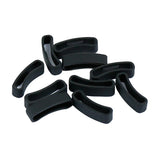 Max 10Pack Watch Silicone Fastener Rings  Black 2