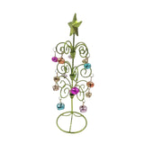 Maxbell Metal Mini Christmas Tree Crafts Decor Artificial Tree for Bedroom Holiday Green