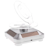 Maxbell Rotating Turntable Jewelry Display Stand Solar or AA Battery Powered Silver