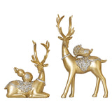 Maxbell Creative Reindeer Statue Craft Tabletop Collection for Birthday Cafe Decor