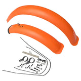 Maxbell Bike Mudguard Front Rear Set Components for Mountain Bike Traveling Outdoor Orange