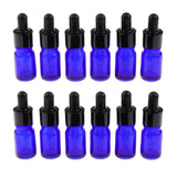 Max 12 Pieces Empty Essential Oil Bottle Glass Liquid Aromatherapy Dropper  5ML