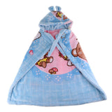 Maxbell Newborn Baby Hooded Cloak Poncho Jacket Outwear Kids Warm Coat Blue 1
