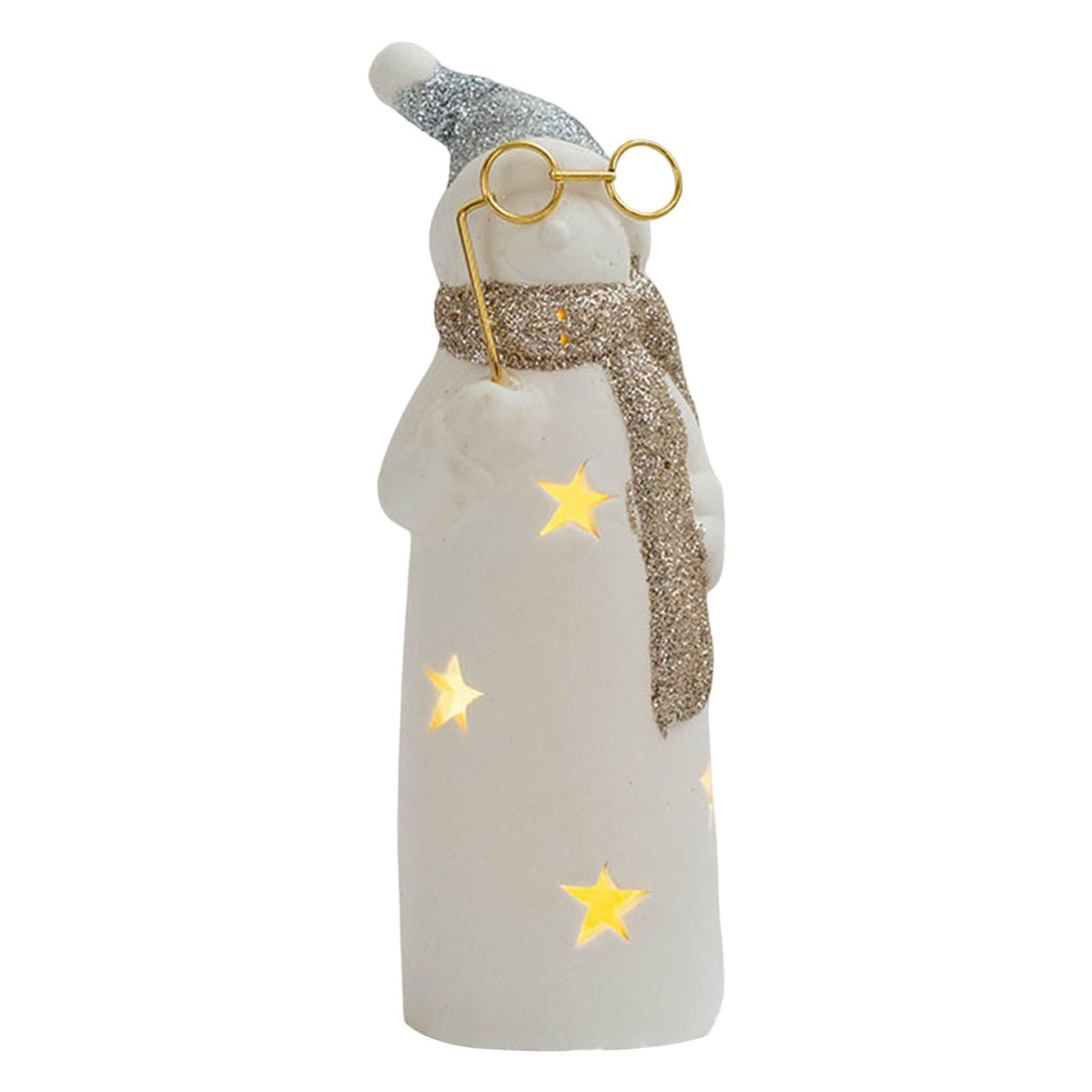 Maxbell Christmas Decorative Table Lamp Luminous Outdoor for Entryway Props New Year snowman