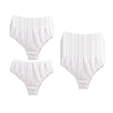 Maxbell 30x Disposable Underwear Panties Handy Elastic Waistband for Hotel Travel White