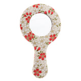 Max Vintage Style Round Handheld Travel Makeup Mirror Compact Vanity Mirror Pattern 6
