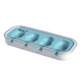 Maxbell Popsicle Mould Cartoon Easy to Clean with Reusable ice rods Ice Cube Maker Blue