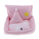 Max Small Pet Hamster Gerbil Sleeping Bed Soft Nest Mattress Winter Warm Pink