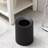 Maxbell 12L Bathroom Rubbish Bin Round Trash Can Waste Container Wastebasket  Black