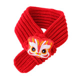 Maxbell Pet New Year Scarf Washable Dog Knitted Scarf for Kitten Puppy New Year Gift Style B