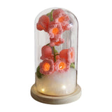 Maxbell LED Table Lamp Night Light Lily of the Valley for Home Decor Desk pink