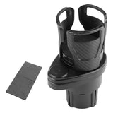 Maxbell Dual Cup Holder Expander Expandable Universal Mount Adjustable Fit Most Cars Carbon fiber